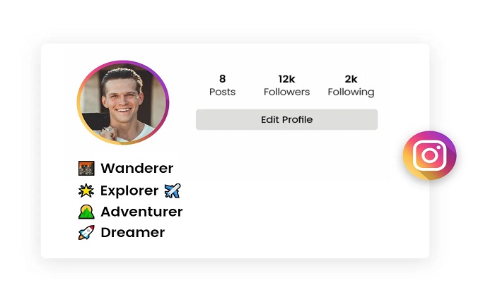 instagram bio style